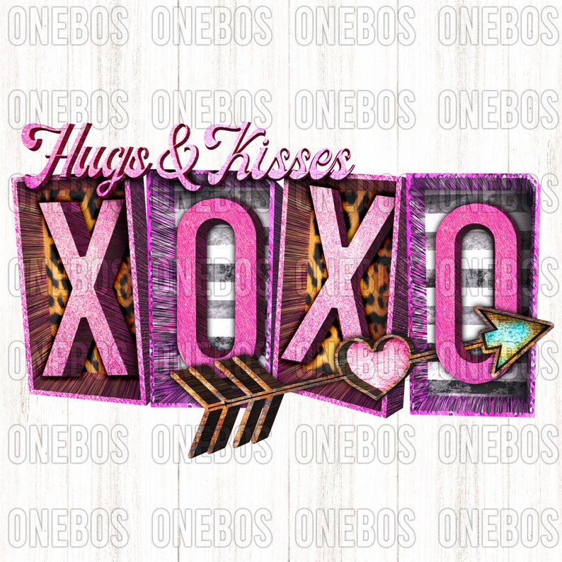 hugs-kisses-png-boxy-3d-clipart-rustic-marquee-arrow-heart-image-1