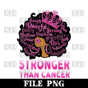 black-women-queen-png-stronger-than-breast-cancer-pink-ribbon-image-1