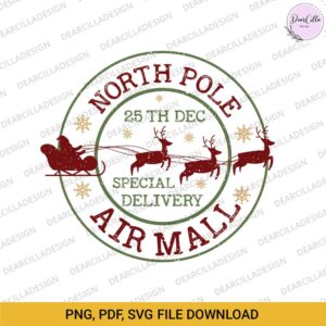 north-pole-air-mail-png-sublimation-design-christmas-delivery-image-1