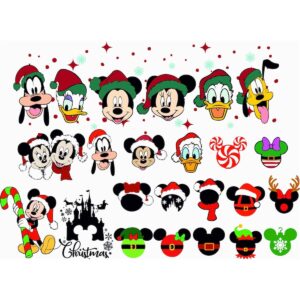 95+ Files Svg Mickey Mouse Christmas Bundle Cricut Silhouette