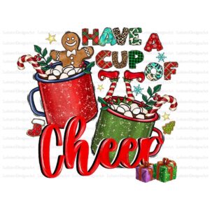 Have a Cup Of Cheer Png Merry Christmas Tree Hot Chocolate