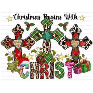 Christmas Begins With Christ Png