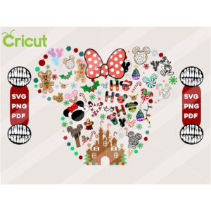 Mouse Friends Surprise Christmas SVG Family Xmas Cricut