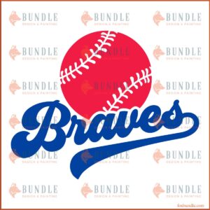Atlanta Braves MLB Baseball Team Players Gift SVG Design