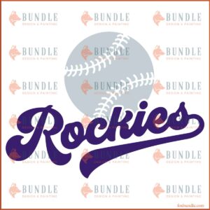 Colorado Rockies MLB Baseball Team Gift SVG Design