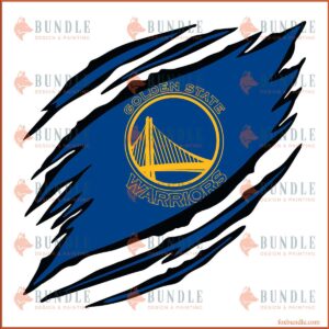 Golden State Warriors Claws NBA Logo Lovers SVG Design