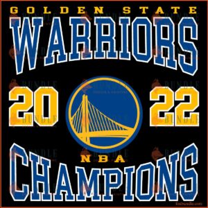 Golden State Warriors NBA 2022 Champions Sport SVG Design