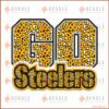 Leopard Pattern Go Pittsburgh Steelers Team Logo PNG Sublimation