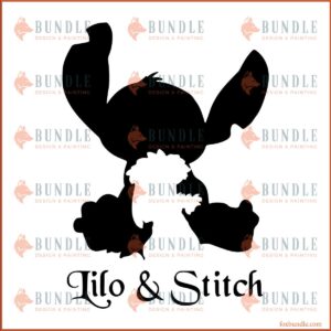 Ohana Lilo and stitch SVG Design, Funny Cartoon Stitch SVG
