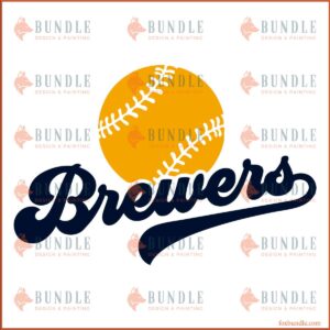Milwaukee Brewers MLB Baseball Team Sport Gift SVG Design