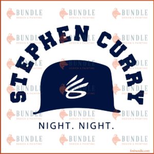 Night Night Steph Curry Warriors Championship Basketball SVG Design