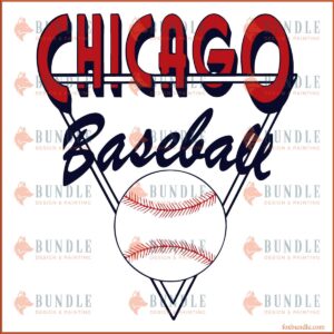 Retro Chicago Cubs Vintage Style Baseball Team SVG Design