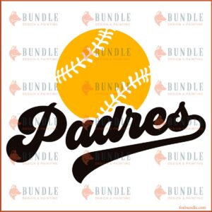 San Diego Padres MLB Team Baseball SVG Design