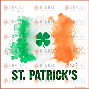 St Patricks Irish Flag Logo PNG Sublimation
