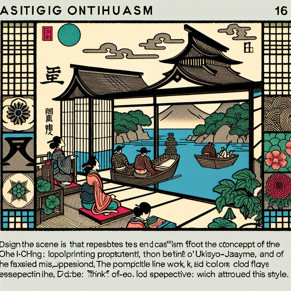 Design an image that represents the concept of 'Enthusiasm' as depicted in Hexagram 16 of the I-Ching.