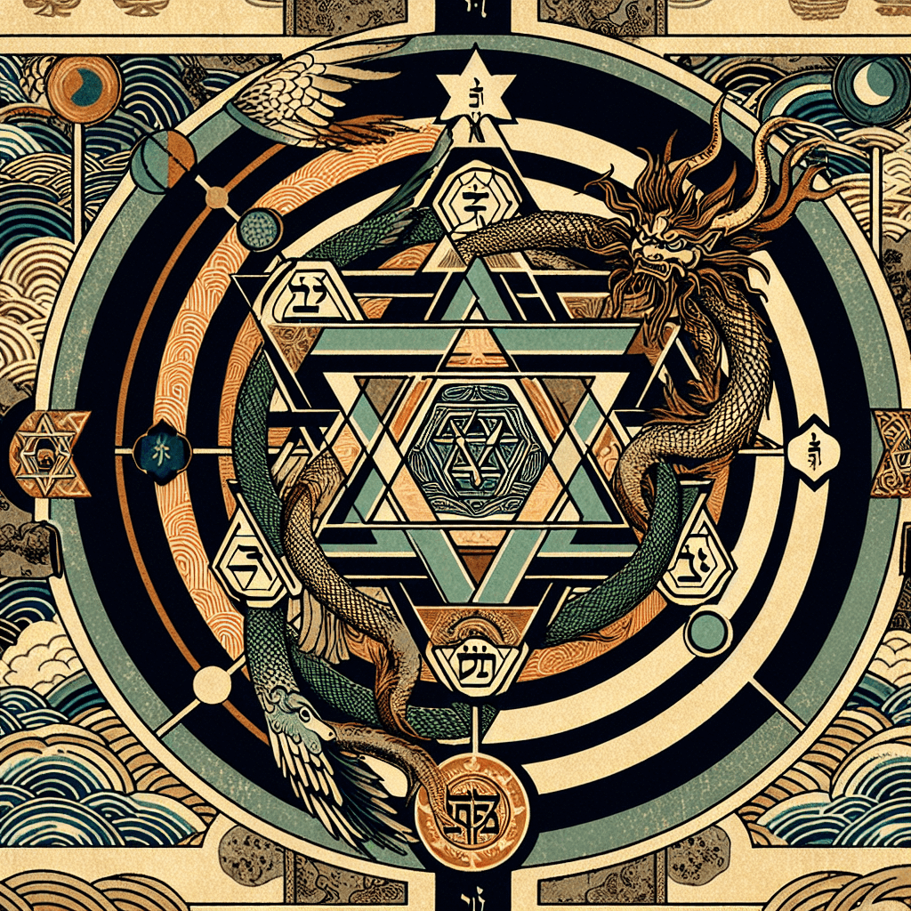 Create an image depicting the Kabbalistic Sephirot symbolizing a deep spiritual journey and the mysteries of existence.