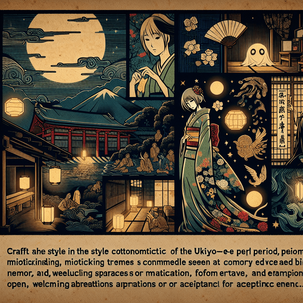 Create an image depicting a night scene with the character Lilith, incorporating themes of acceptance and memory.