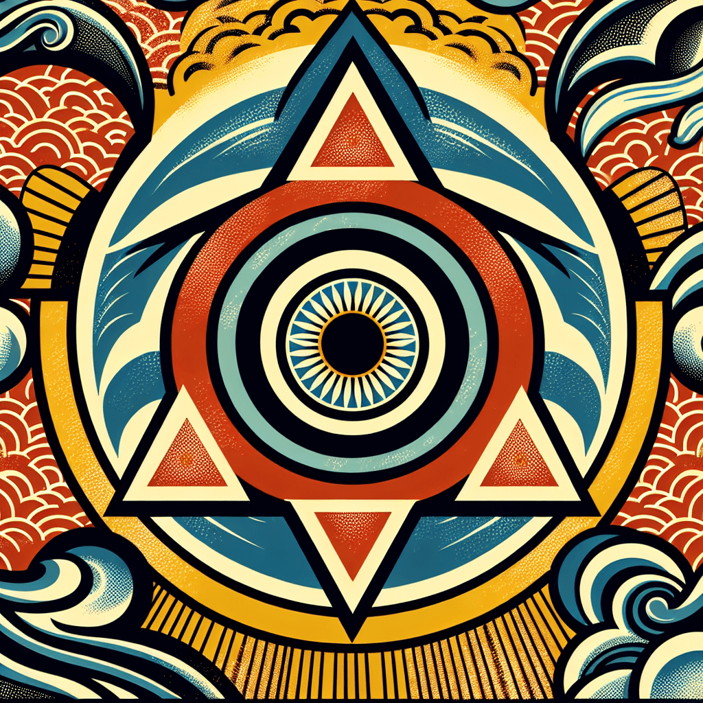 Create an image symbolizing the Third Eye Chakra (Ajna) with themes of intuitive insight and visionary leadership.