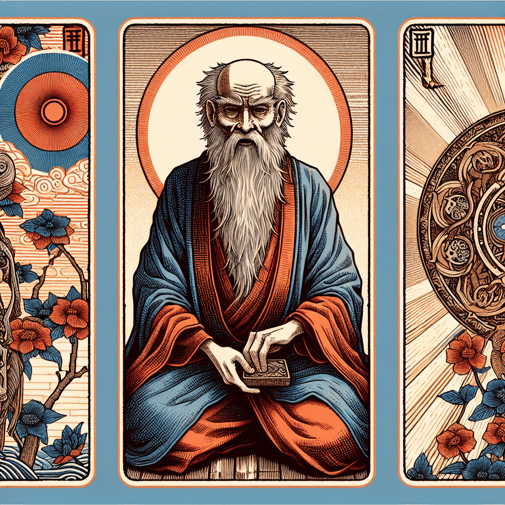 Design an image representing 'The Hermit', symbolizing inner wisdom, from the Major Arcana tarot deck.