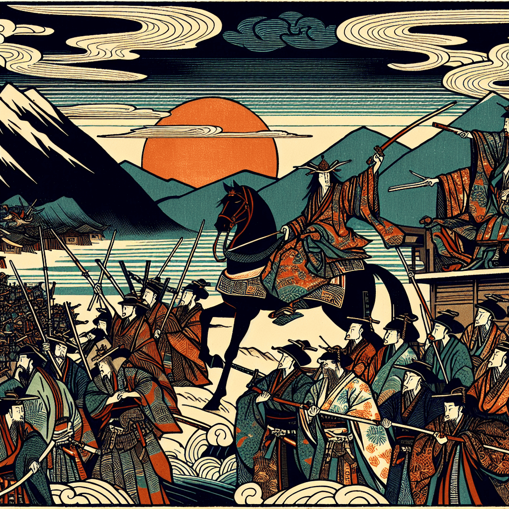 Illustrate the historical rise of the Shogunate in Japan.