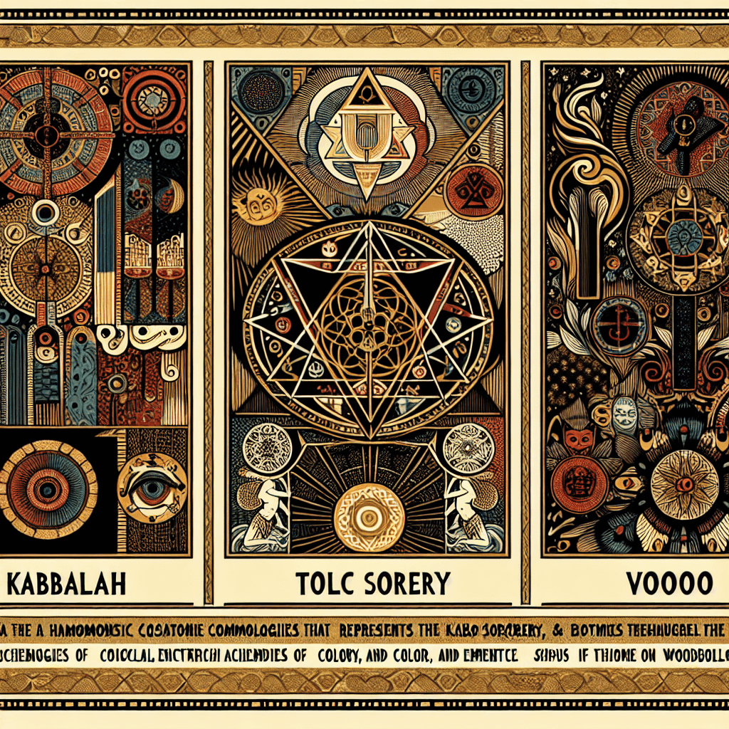 Comparing Cosmologies in Kabbalah, Toltec Sorcery, and Voodoo