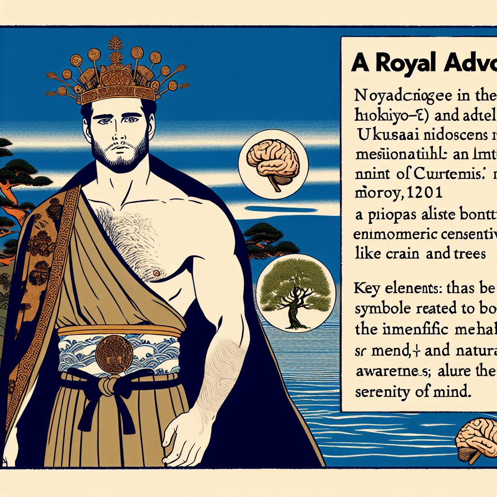 Create an image of Prince William as a royal advocate, symbolically connecting mental health awareness and environmental conservation, highlighting his commitment to both mind and nature.