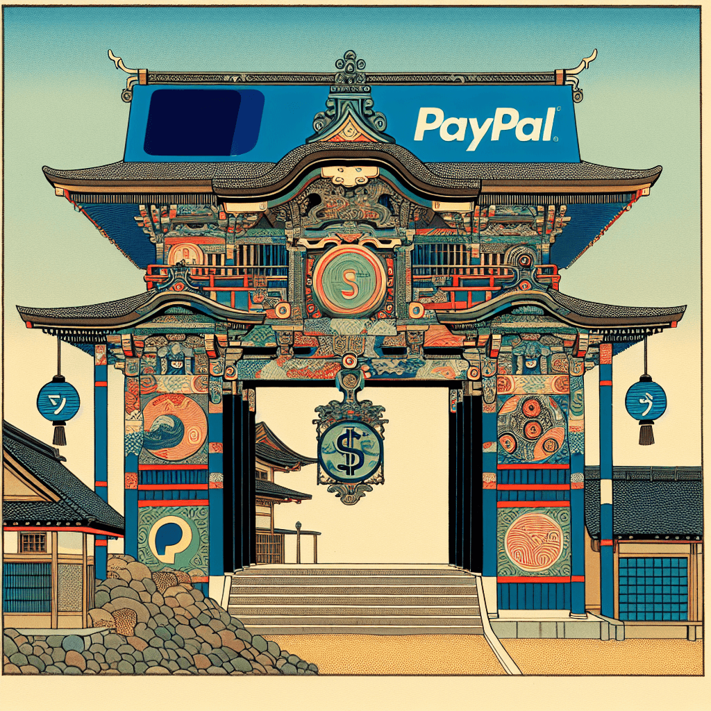 Create an image representing the integration of PayPal into a system.