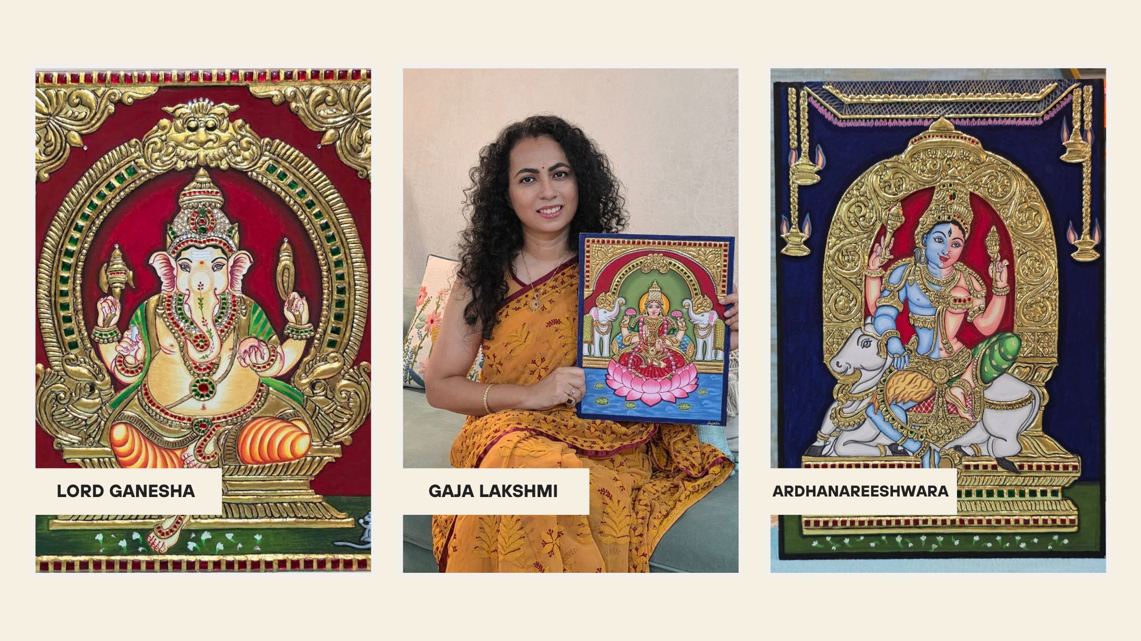 Can Beginners Learn Tanjore Painting Online? Here's Sujatha's Journey