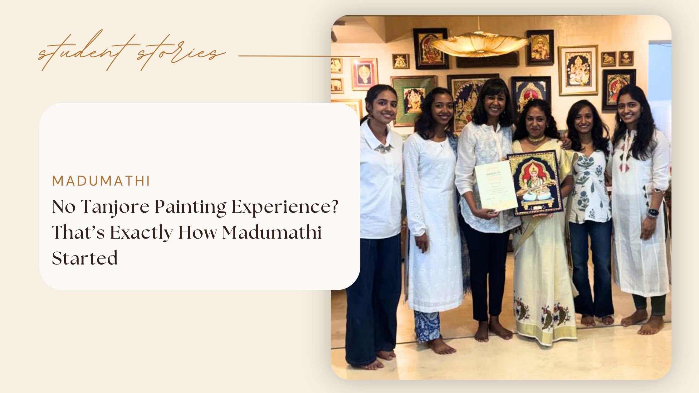 No Tanjore Painting Experience? That’s Exactly How Madumathi Started