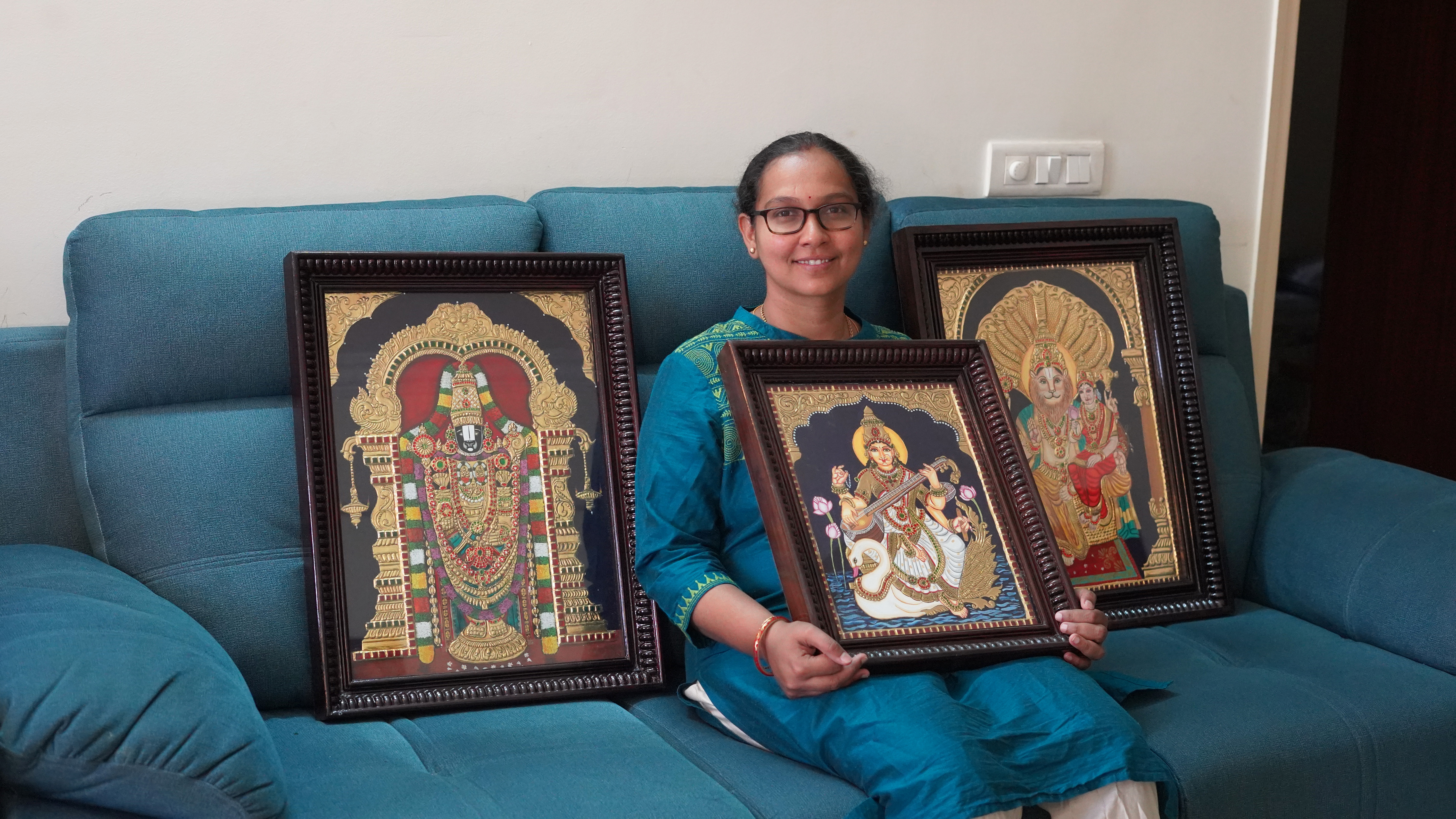 How Manasa Went From Feeling Overwhelmed to Falling in Love with Tanjore Painting