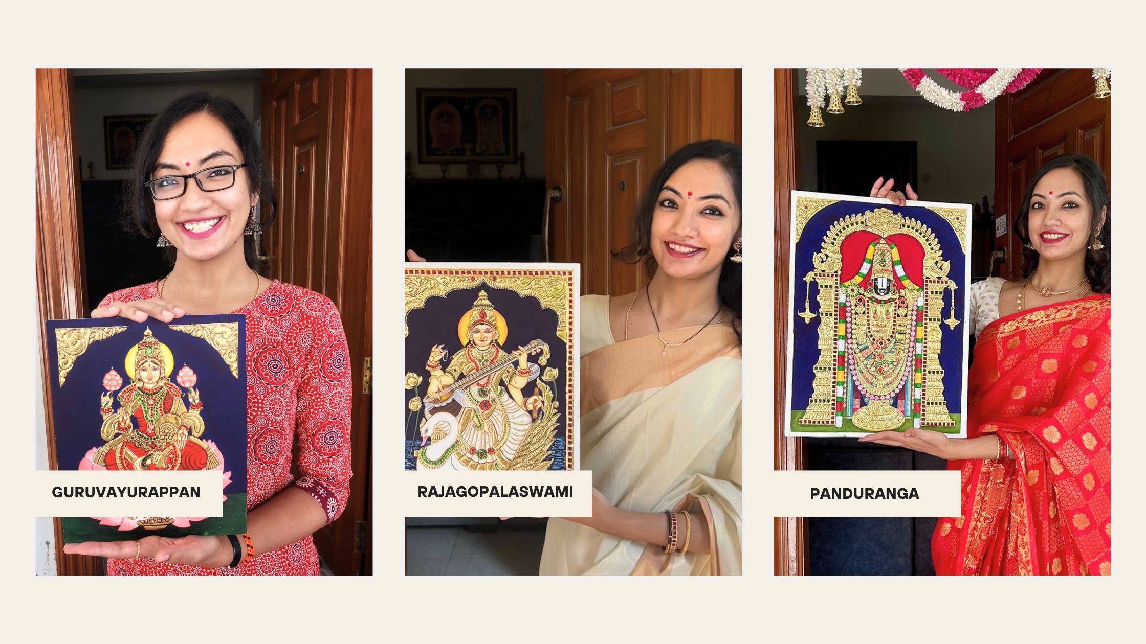 She Was Our First Online Student. See Where Tanjore Painting Took Her