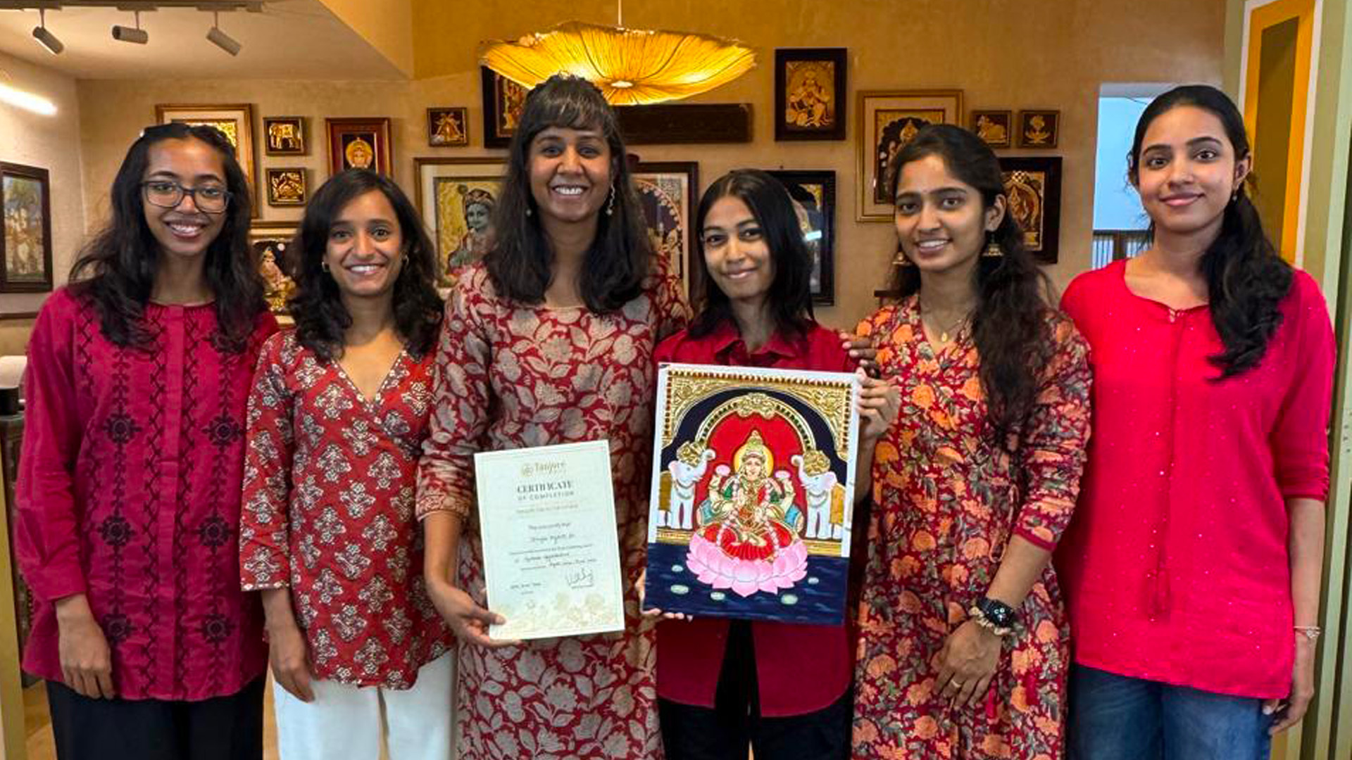 From Vellore to Basavanagudi: Dimple M's Journey into the Art of Tanjore Painting