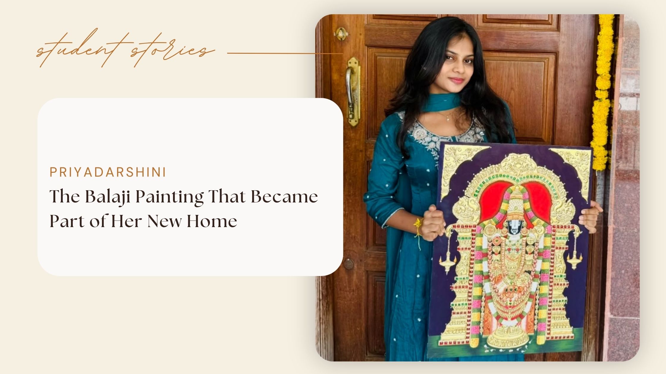The Balaji Painting That Became Part of Her New Home