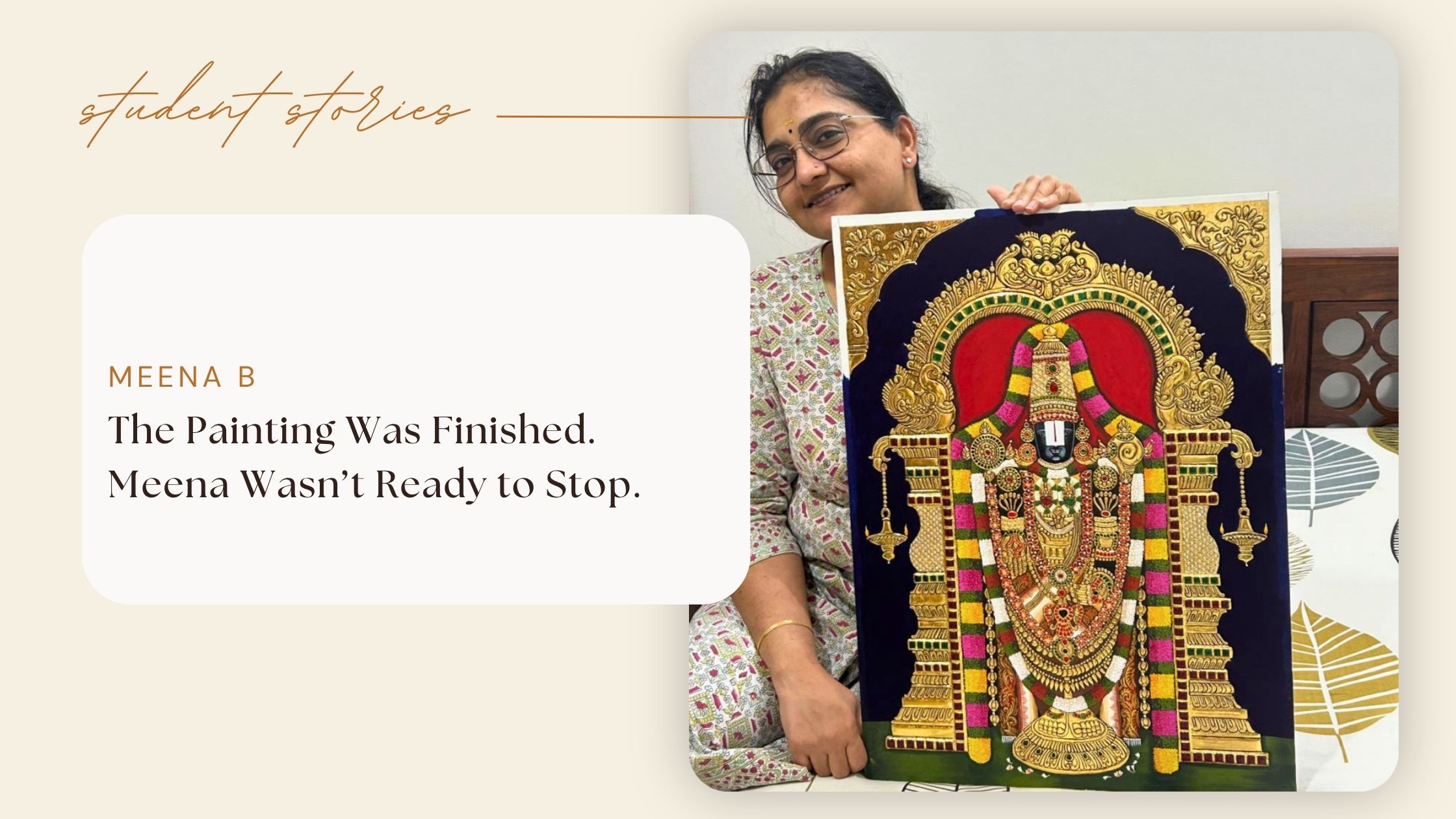 The Painting Was Finished. Meena Wasn’t Ready to Stop.