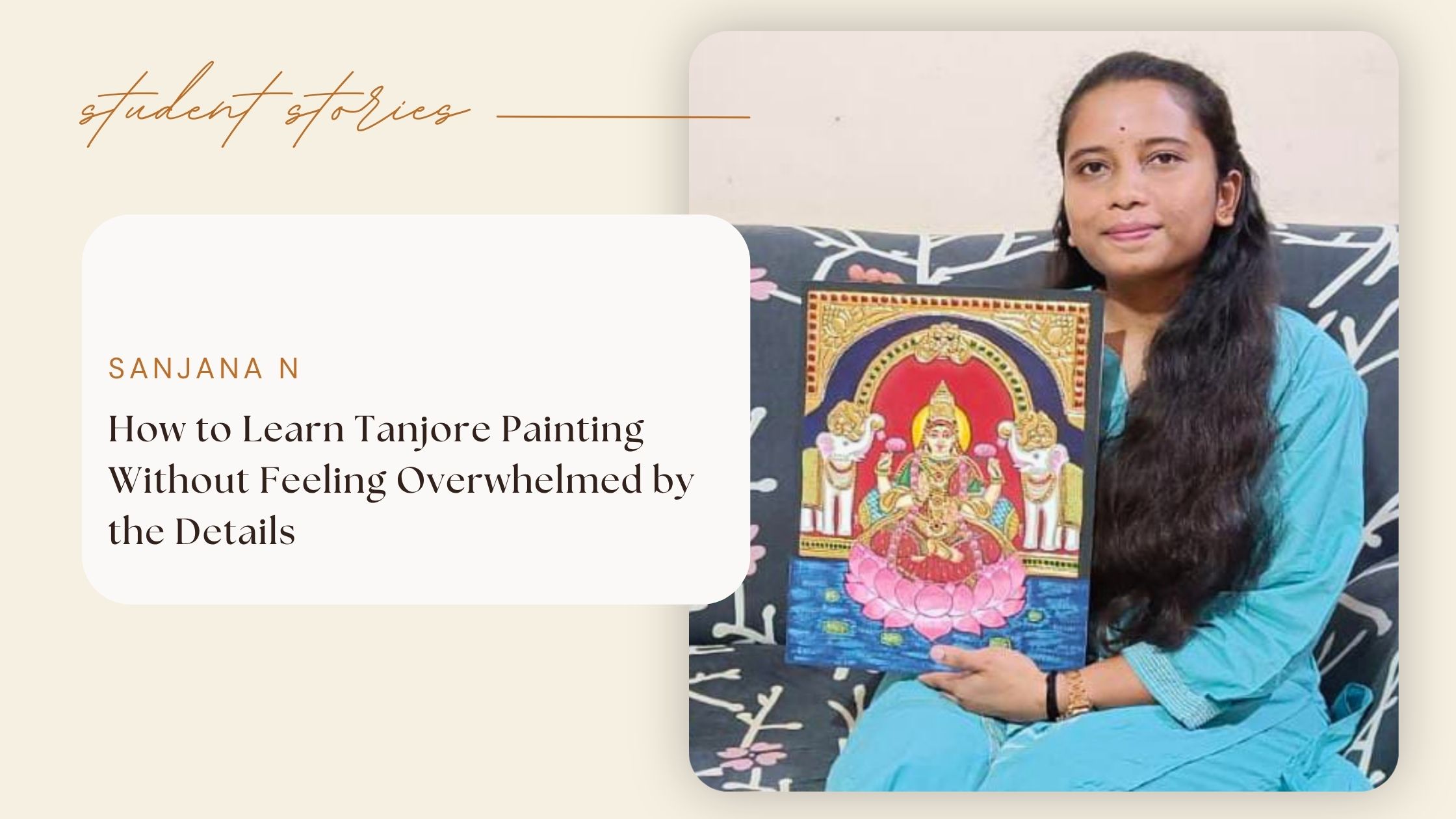 How to Learn Tanjore Painting Without Feeling Overwhelmed by the Details