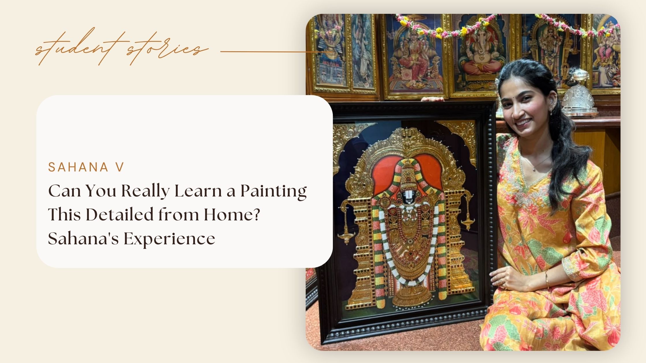 Can You Really Learn a Painting This Detailed from Home? Sahana's Experience