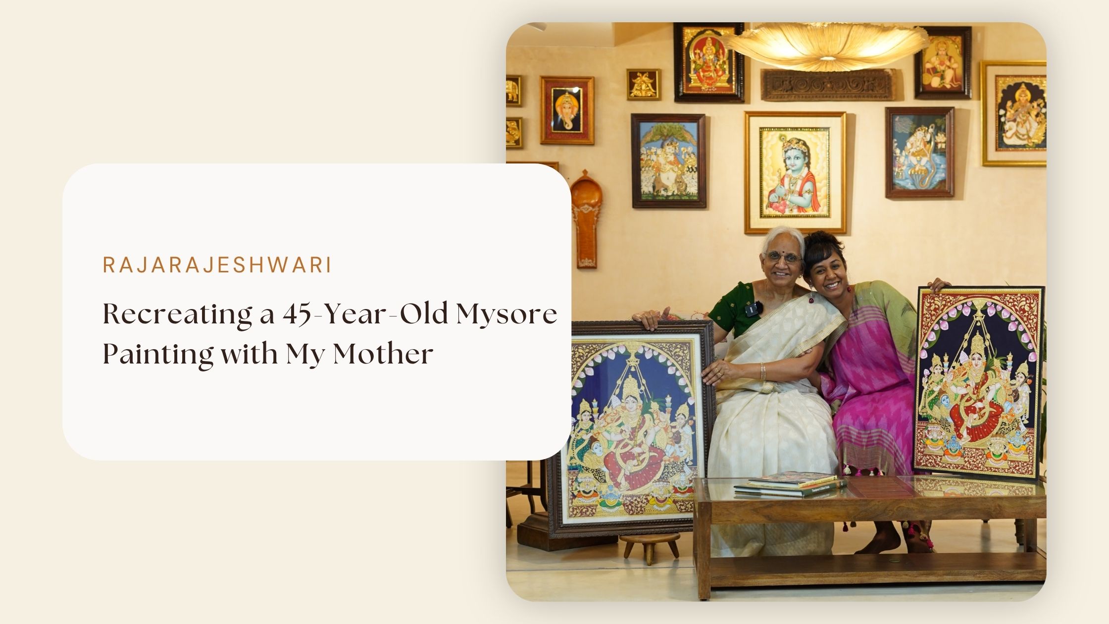 Recreating a 45-Year-Old Mysore Painting with My Mother