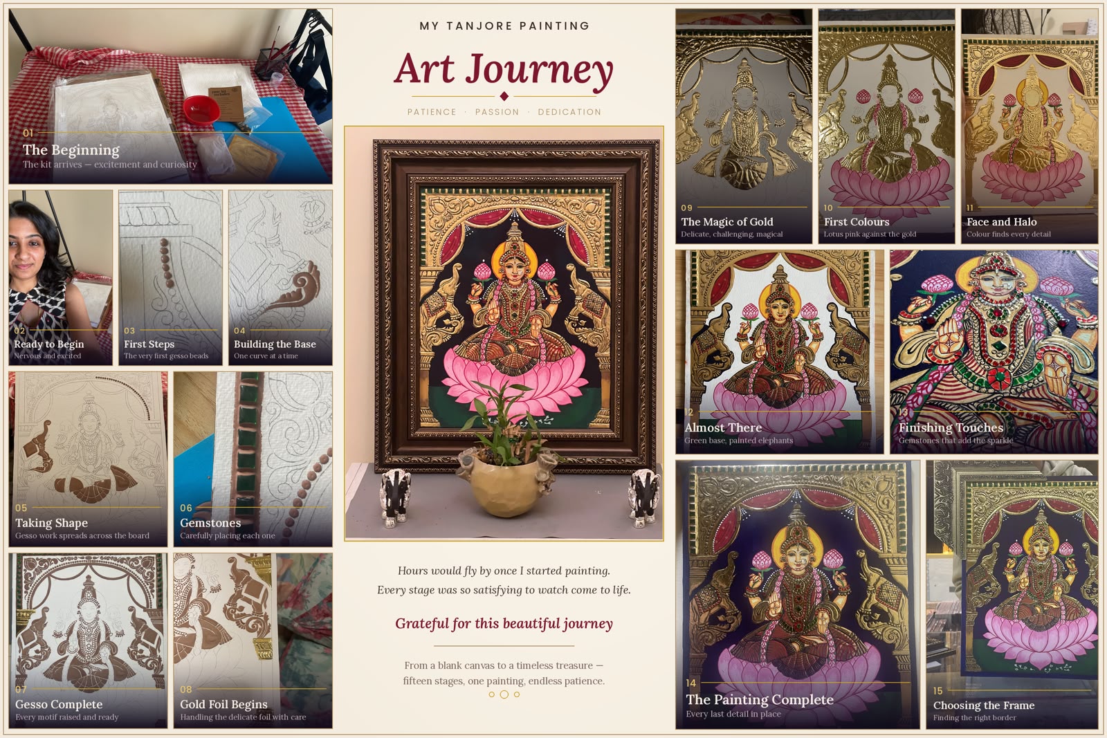 How Akshaya Learned Tanjore Painting Online Despite Her Initial Doubts