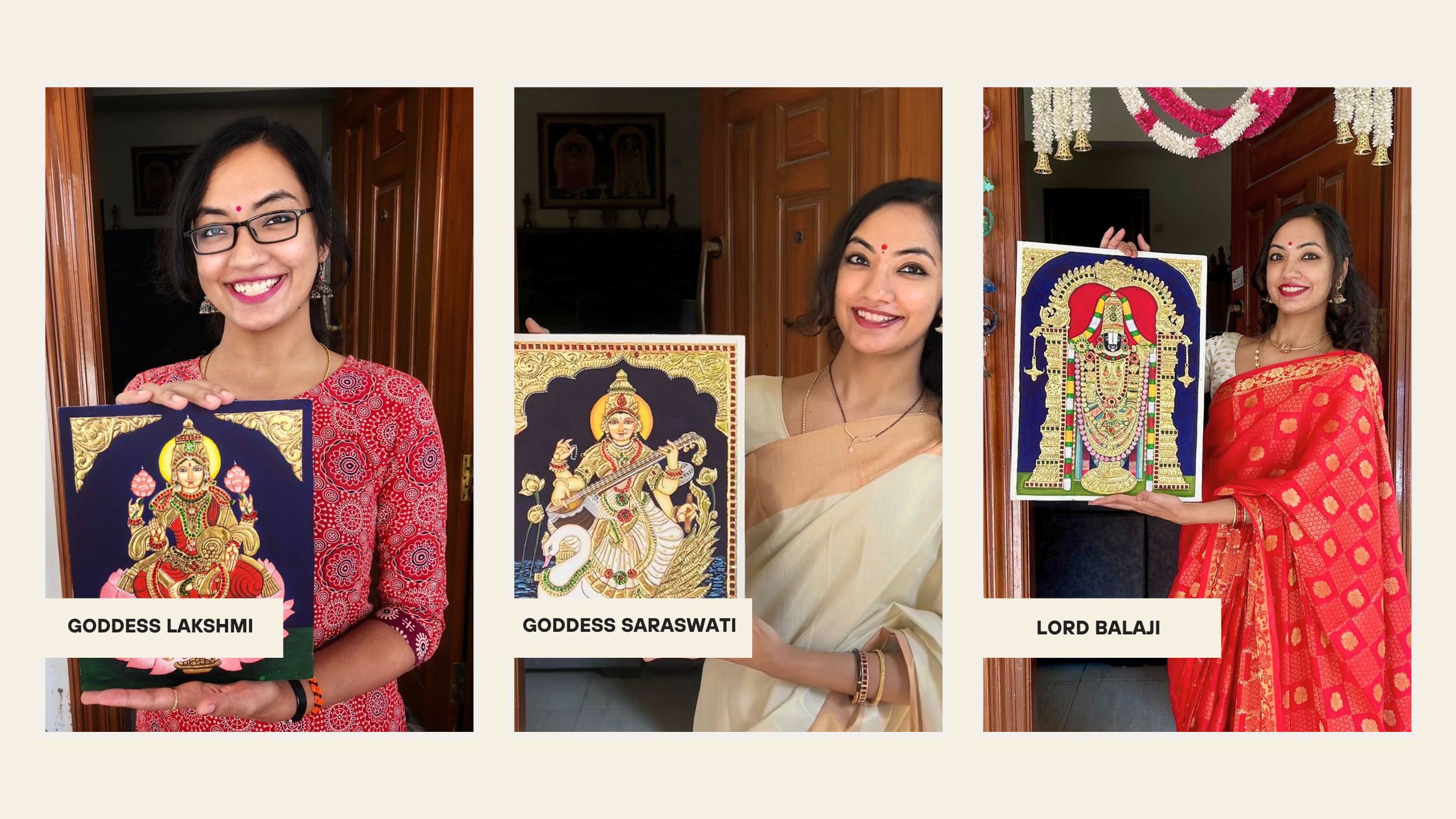 She Was Our First Online Student. See Where Tanjore Painting Took Her