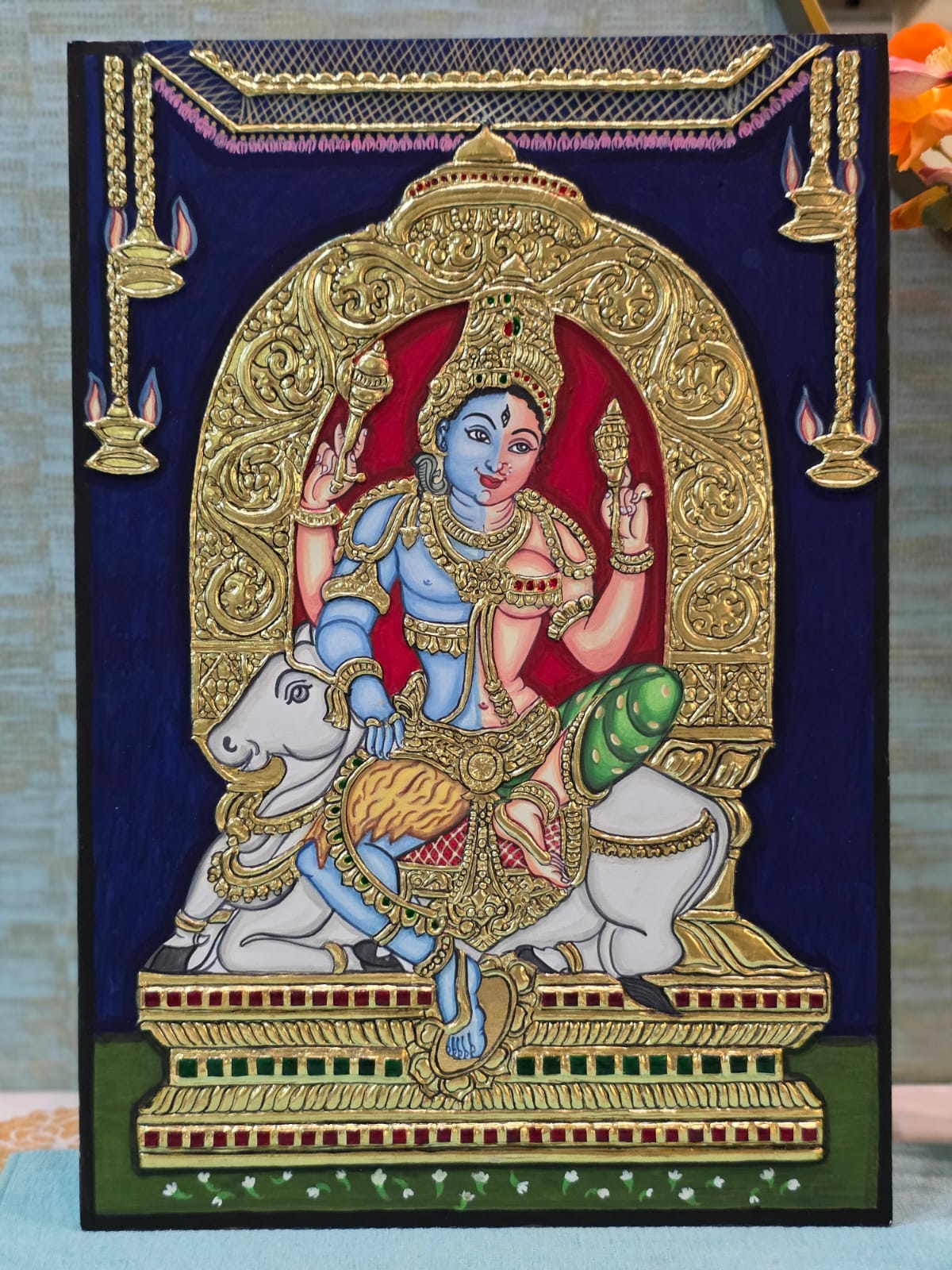 Can Beginners Learn Tanjore Painting Online? Here's Sujatha's Journey