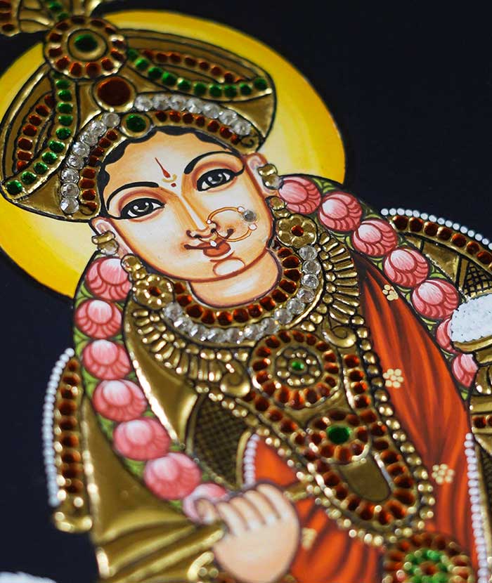 Annapoorneshwari Tanjore painting