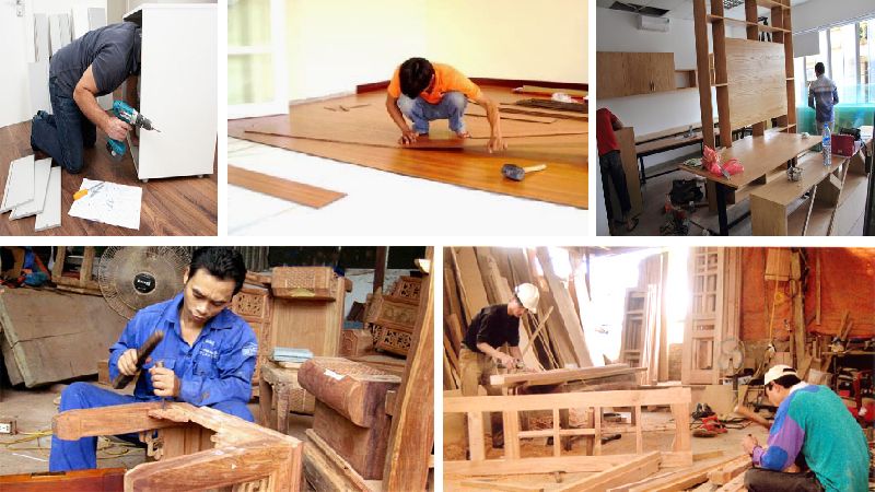 Cơ sở cung cấp dịch vụ sửa chữa đồ gỗ tại nhà Tuấn Trường ở Hà Nội