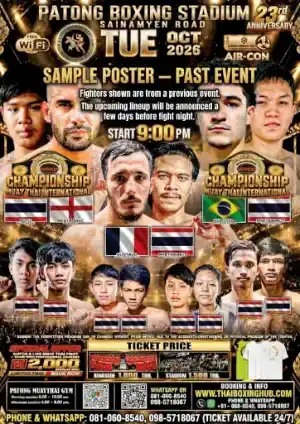 Patong Boxing Stadium — Muay Thai — October 27, 2026 poster