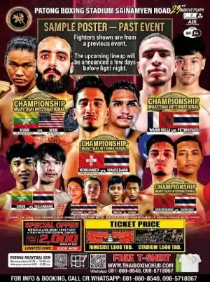 Patong Boxing Stadium — Muay Thai — October 28, 2026 poster
