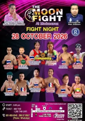The Moon fight stadium poster