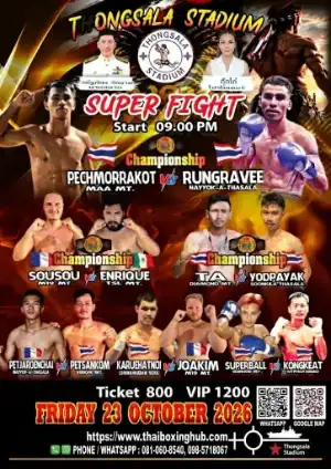 Thongsala — Muay Thai — October 23, 2026 poster