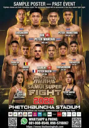 Phetchbuncha Stadium Koh Samui poster