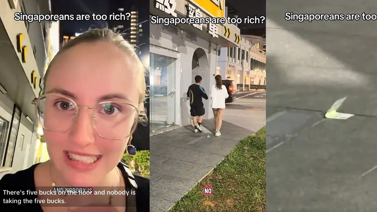 ‘Singaporeans are too rich?’ French woman wonders why no one picked up a S$5 bill on the ground