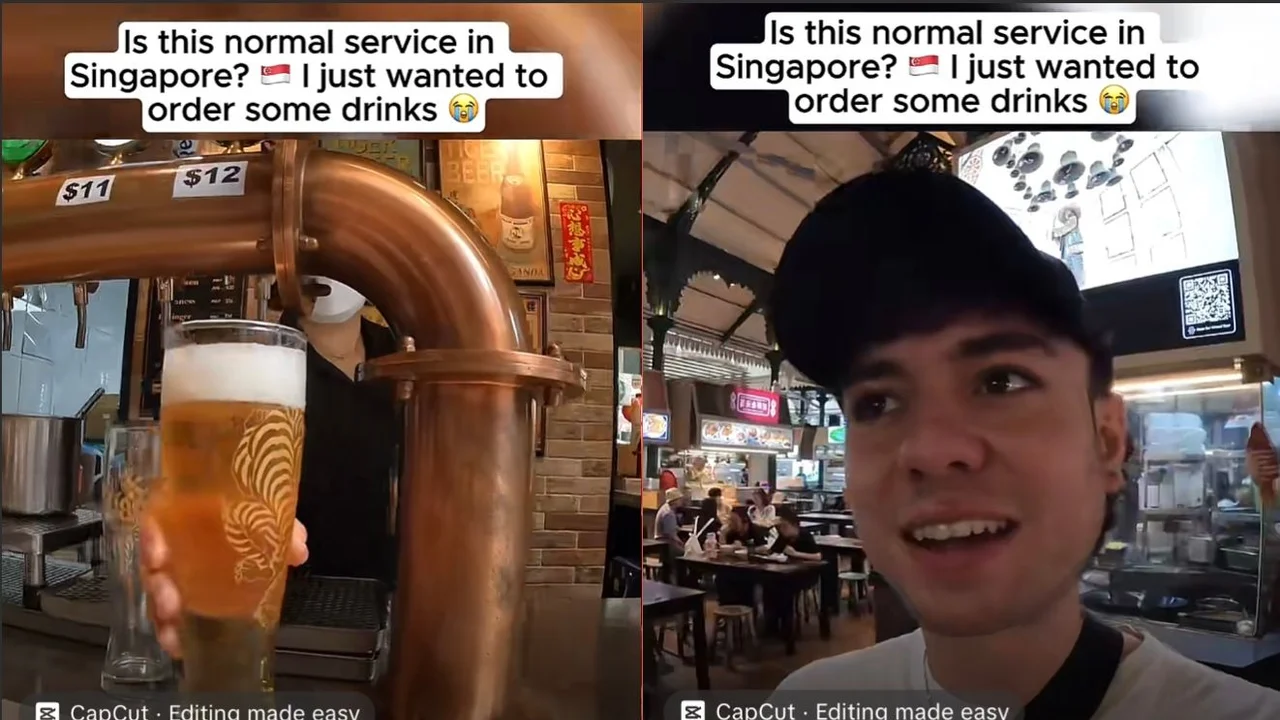 ‘Is this normal service in Singapore?' Tourist asks if server is in a bad mood after she seems to ignore his order