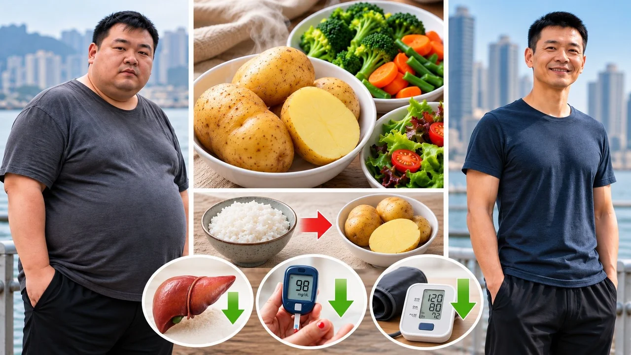 Man, 43, drops to 30 kg in just 6 months after replacing rice with potatoes at meals